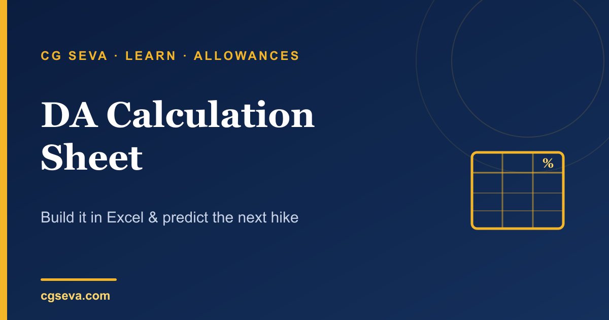 DA Calculation Sheet: How to Build Your Own and Check the Next Hike