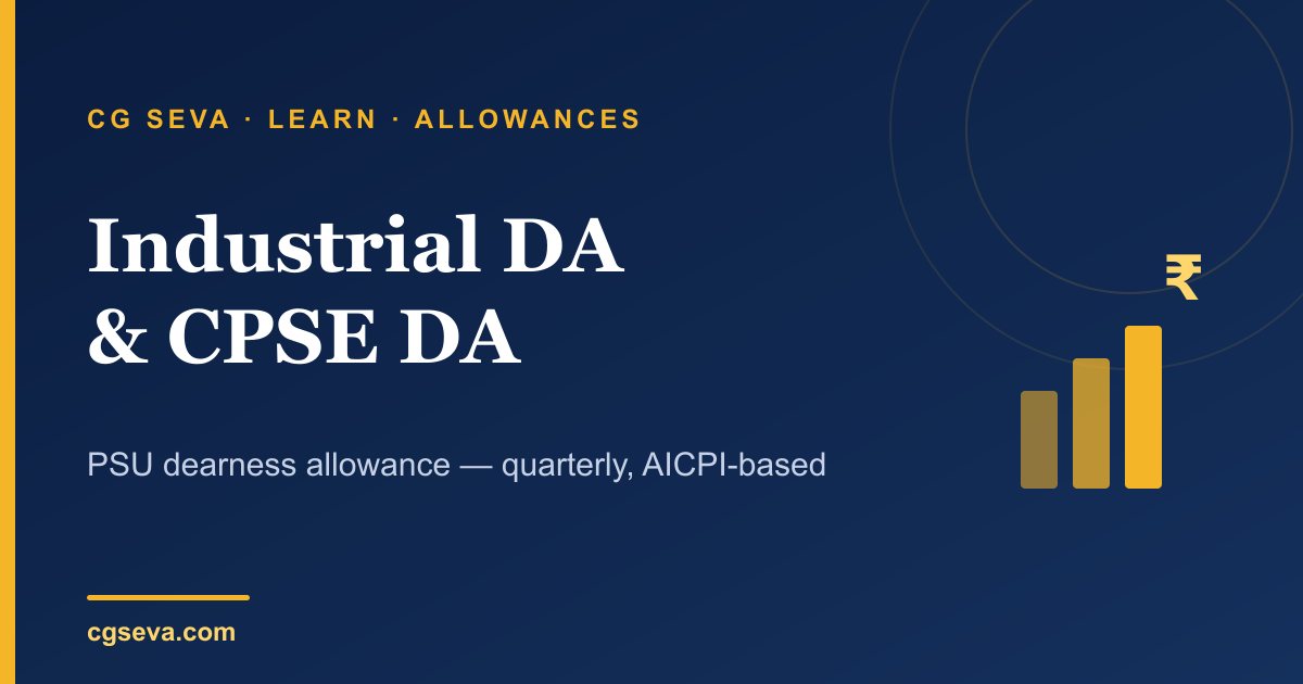Industrial DA (IDA) and CPSE DA Explained: How PSU Dearness Allowance Works